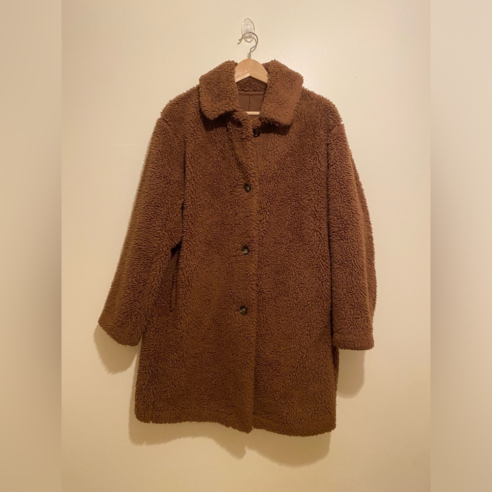 Uniqlo Brown Teddy Jacket